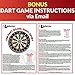 Magnetic Dartboard Set - 16 Inch Dart Board with 6 Strong Magnet Darts for Kids and Adults - Gift for Game Room, Office, Man Cave and Parties (Green Red White)