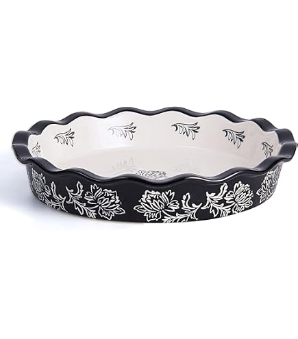 Plymouth Autumn Harvest Pumpkin Pie Stoneware Baking Dish, 10