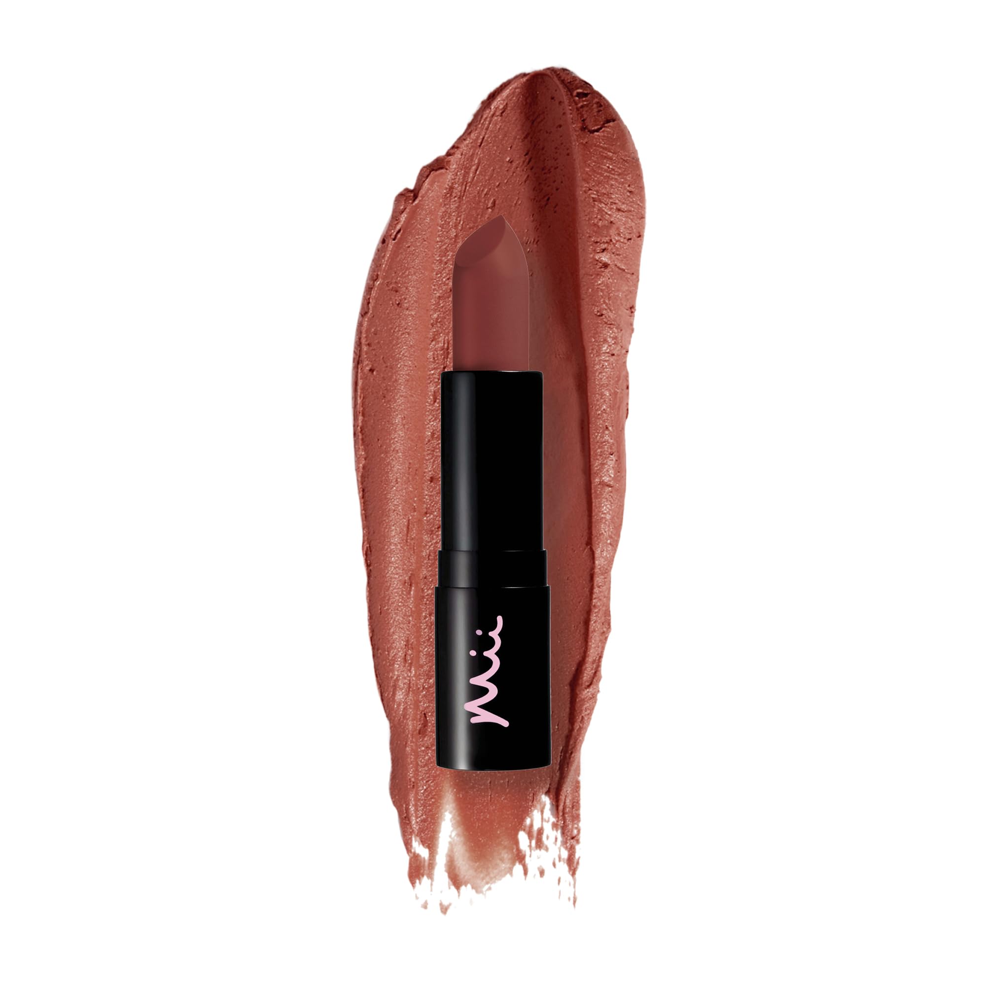 Mii Cosmetics Passion Matte Lip Lover - Long Lasting Suede Finish Lipstick - Bare 01