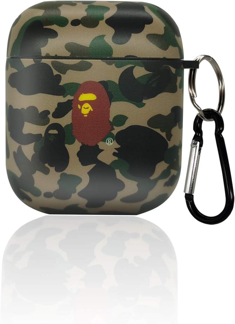 SupFuxx Bape Airpods Case Bape Airpod Case with Keychain