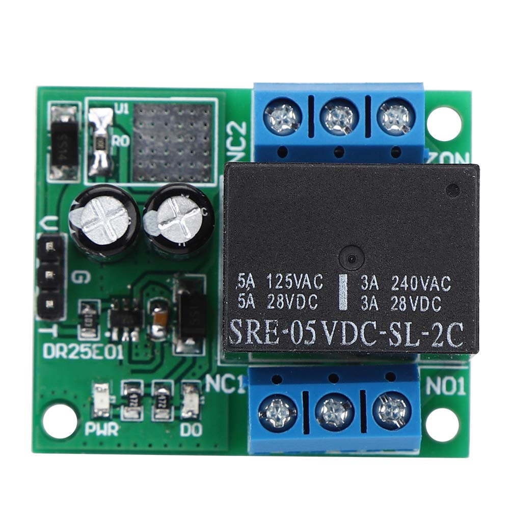 DPDT Relay Module - DC 5-24V 3-5A Flip-Flop Latch Bistable Relay Board (Self-Locking, Double Pole Double Throw)