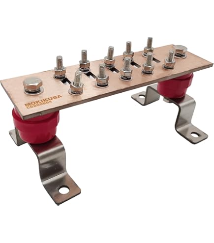 Sierra International FS40730 Barra De Autobús Para Bloque De Fusibles ATO/ ATC Con 14 Terminales De Lengüeta De Cobre Chapados En Estaño, 1/4 Pulgadas