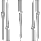 Windscreen4less Ground Spikes for Outdoor Fencing Polr Post Anchor Garden Patio Backyard Pool Temporary Fence Ground Stake 1-5/16'' ID Aluminium Pack of 5
