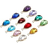 PATIKIL Birthstone Charm Beads Drop Pendant, Crystal Handmade for Personalized Earrings Bracelet Necklace Pendant