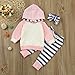 ViWorld Baby Boys Girls Clothes Long Sleeve Hoodie Tops Sweatsuit Long Pants Outfit Pink 0 3Months 60