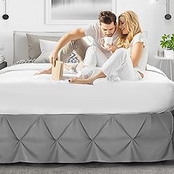 Nestl Grey Bed Skirt - Full Size, Pinch