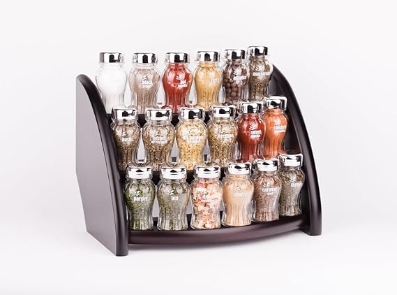 Gald Poland Hängendes/stehendes Gewürzregal für 18 Gläser venge