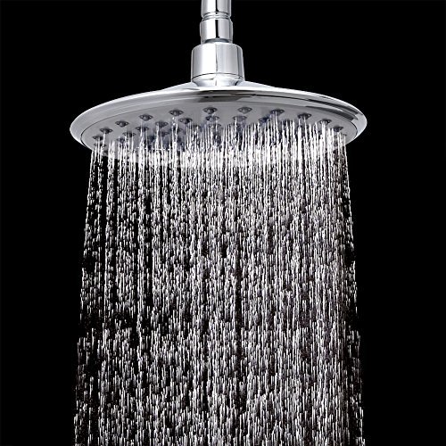 JOMOO High Pressure Rainfall Waterfall Showerhead 8 Inch Large Round ABS Overhead Ceiling