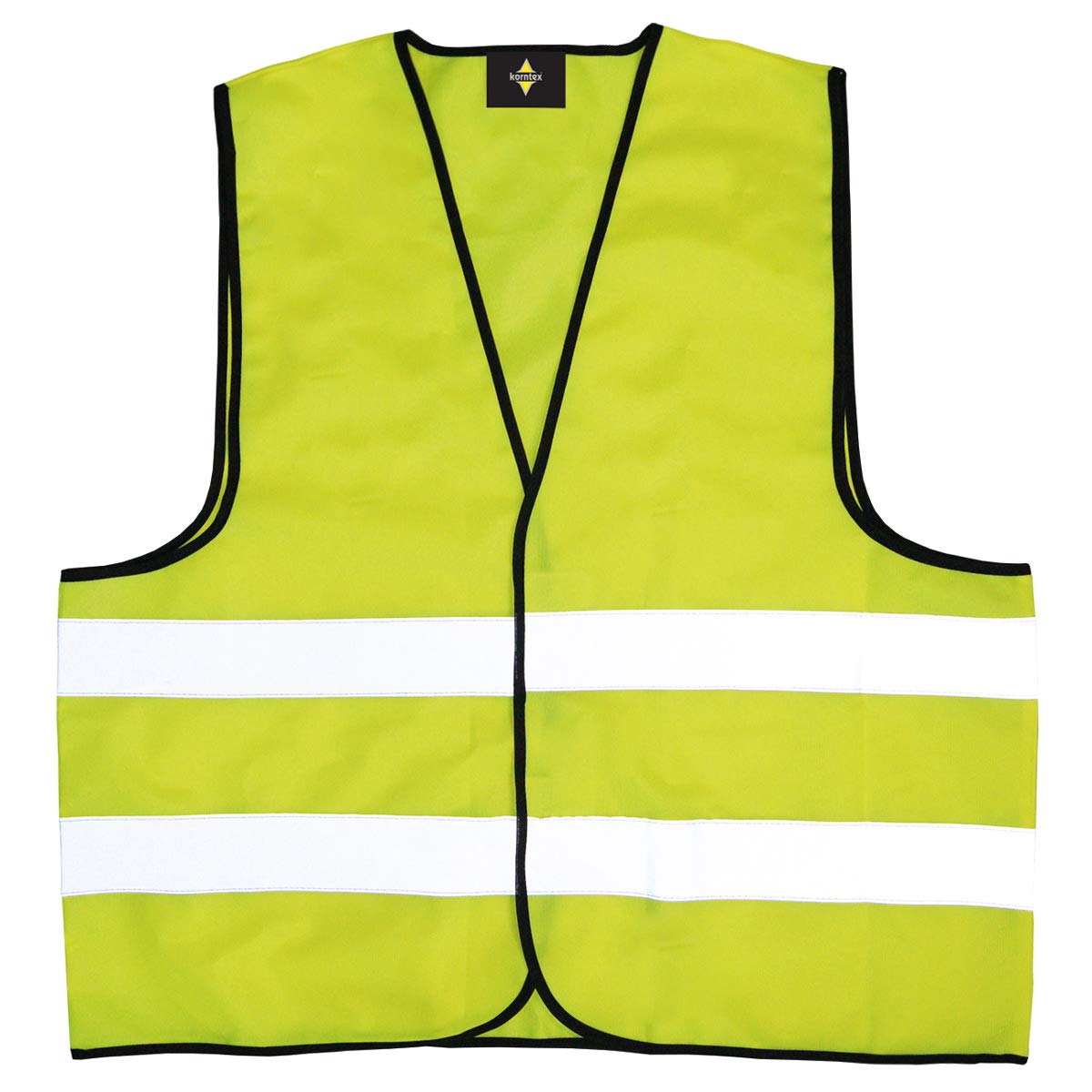 Korntex KXVWGXXL Standard High Visibility Vest with Black Trim
