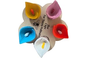 TSREDHERO Bee Insect Drinking Cup,Bee Cups for Garden,Mini Drinking Cups Used by Bees in gardens. (5Colors3)