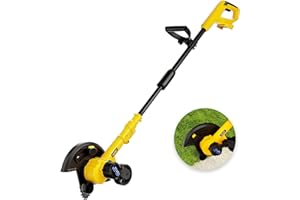Cordless Edger, Electric Lawn Edger Tool, 2 in 1 Grass Edger & Trencher, Sidewalk Edger for Landscaping, Lawns and Sidewalk (