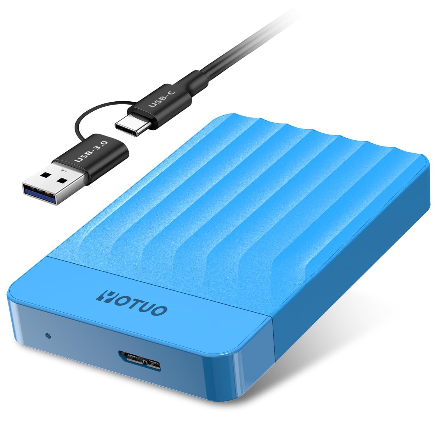 Photo 1 of YOTUO Portable External Hard Drive Storage Expansion Mobile HDD USB 3.0 for PC, Mac, Desktop, Laptop, PS4, PS5, Xbox One X/S, Xbox 360, Xbox Series X/S, Office & Game (Blue, 1TB)