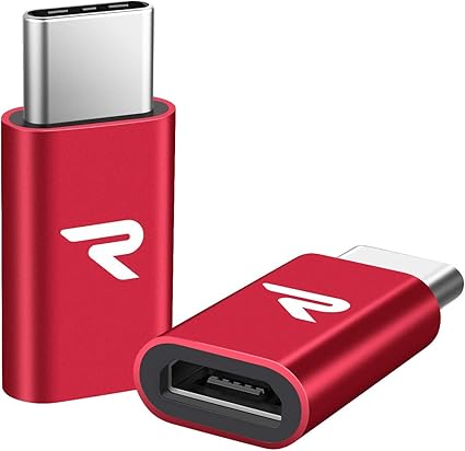 Amazon Co Jp Rampow Micro Usb Usb Type C 変換アダプタ 2個セット 赤 保証付き 3a急速充電 5gbps高速データ転送 回以上の抜き差しテスト 家電 カメラ