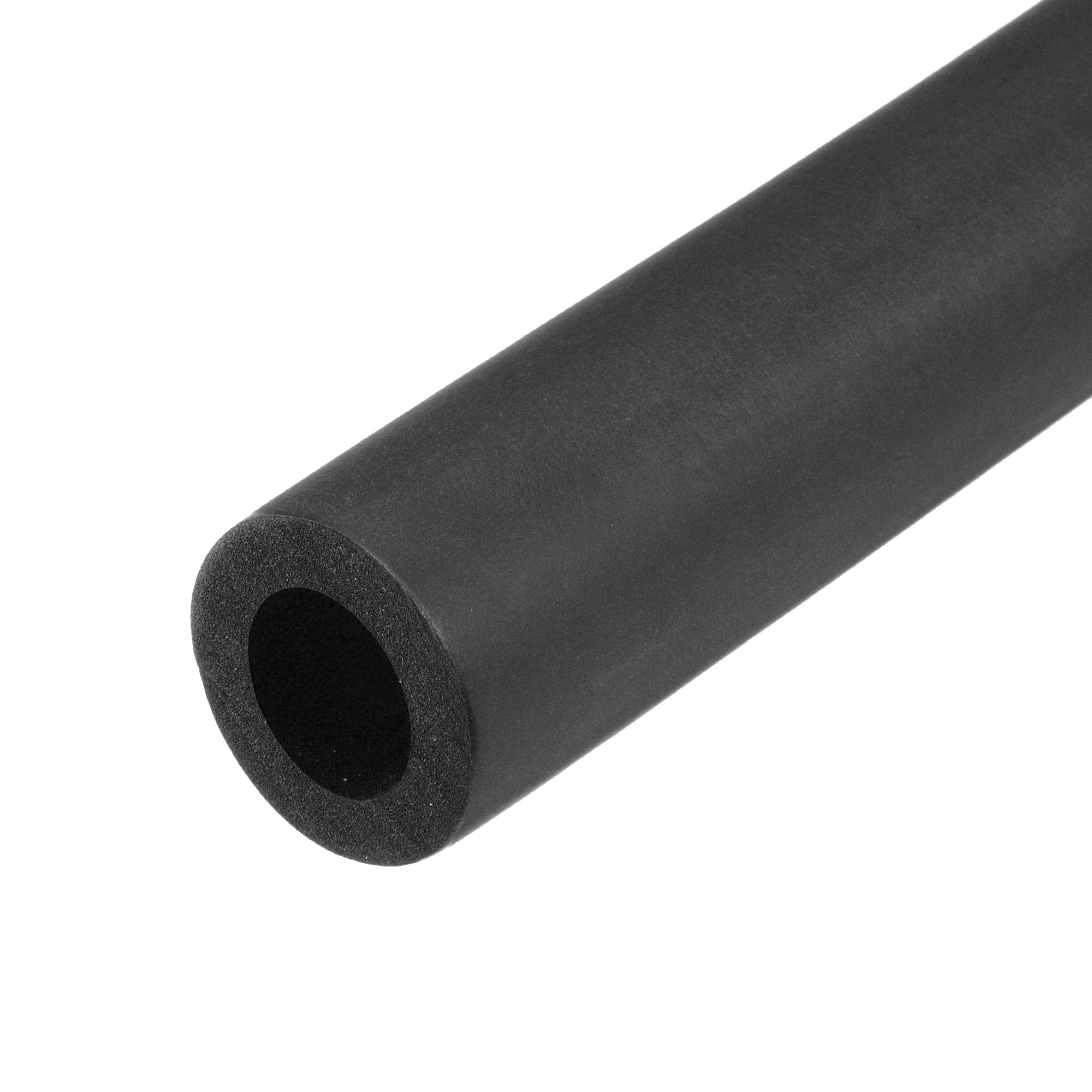 sourcing map Foam Tubing for Handle Grip Support, Pipe Insulation, 18mm ID 30mm OD 1m Length Black — image 1