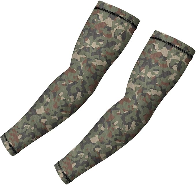 Sports Men's Compression Arm Sleeve Army Camo Camouflage