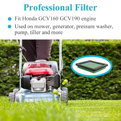 5-Pack Air Filters With Pre-Filters For Honda GCV135, GC160, GCV160, HRR216 Mowers