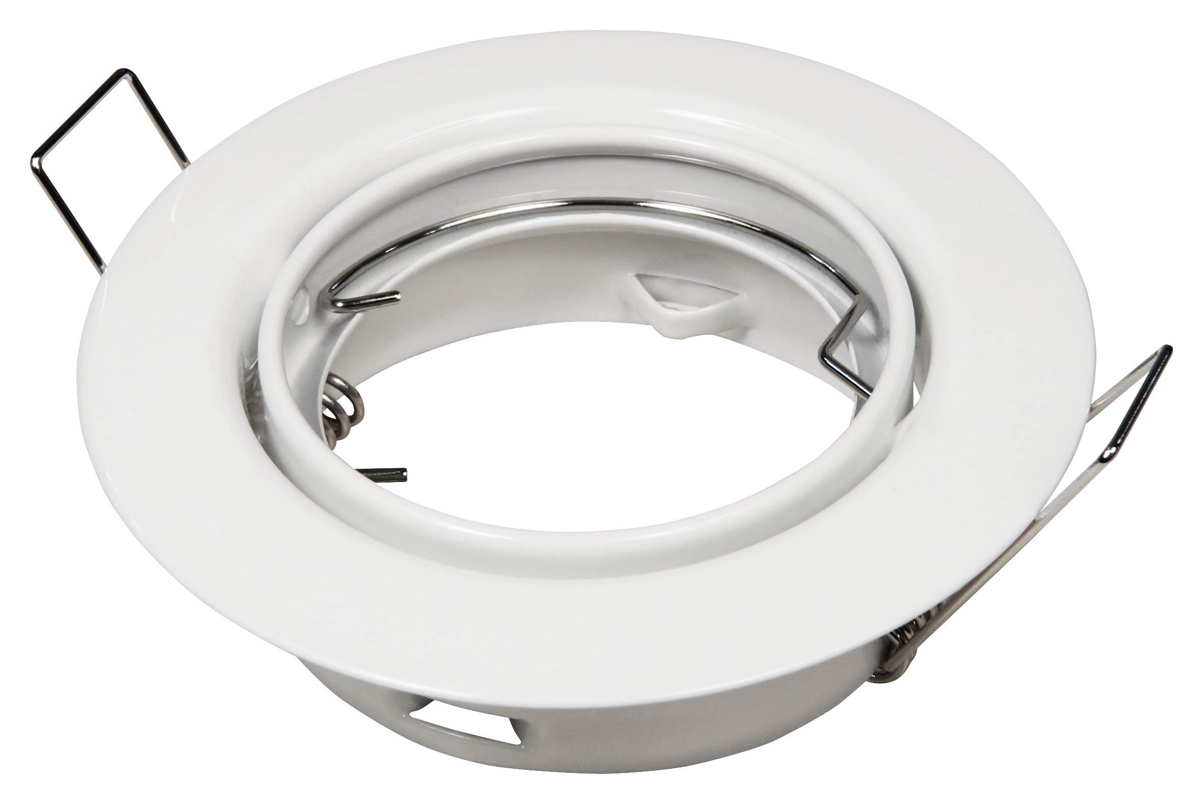 McShine - ER-87 Recessed Frame Recessed Spotlight | 80 mm Diameter, Swivelling (White)