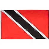 AZ FLAG - Trinidad And Tobago Flag - 2x3 Ft - 100D Polyester Tobagonian Banner with Two Metal Grommets - Fade Resistant - Vivid Colors - 2' x 3' Feet - 90x60 Cm