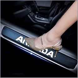 kaiweiqin 4Pcs Car Door Sill Scuff Plate Cover for