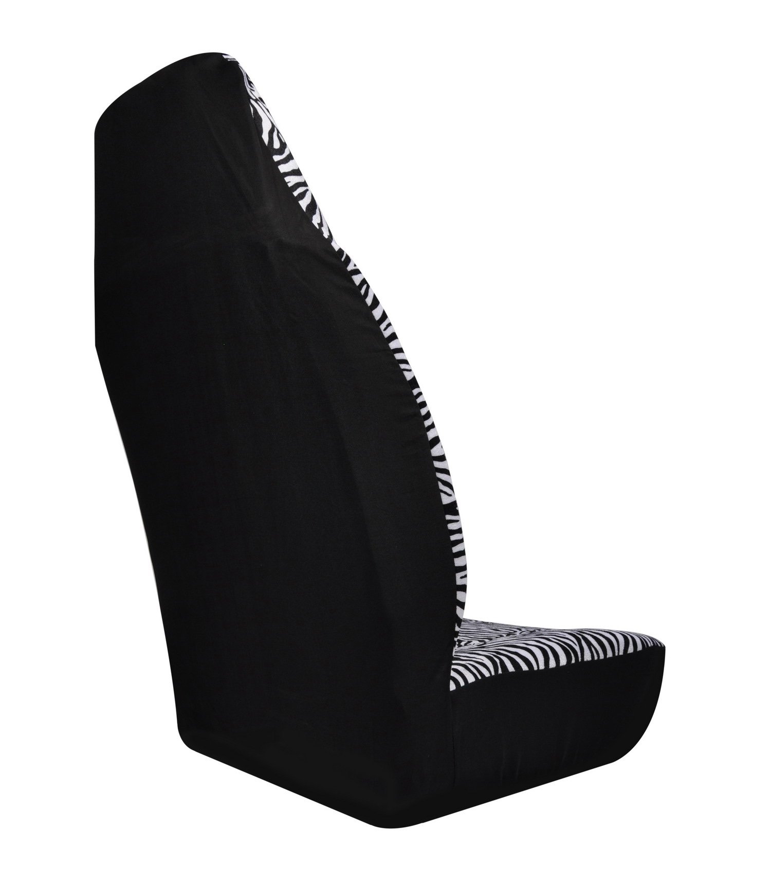 Plush Front Seat Covers Universal Zebra Cloth Seat protection Cover with Steering Wheel Cover Seat Belt Cover