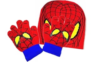 Boqiao Halloween Cosplay Winter Hat and Gloves set for boys and girls 3-12 Years Old