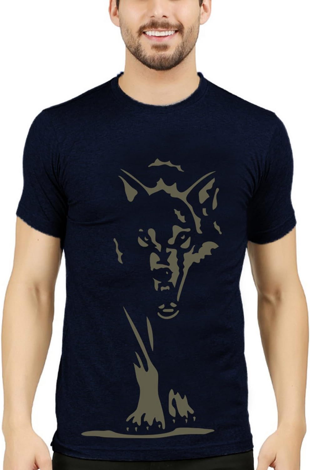 WEXFORD Men's Half Sleeves Printed Tshirt Round Neck Tshirt Cotton Tshirt Casual Tshirt Branded Tshirt