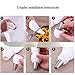 Wobe 10pcs Cake Decorating Coupler, Plastic Small Size Couplers Reusable Pastry Bag Couplers Pipe Tip for Icing Nozzles, Coupler Adaptor Piping Cake Flower Pastry Decoration Tool White Small Size