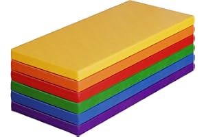 MOOITZ Nap Mats, 6Pcs Toddler Nap Rest Mats for Daycare Preschool, Kids Rest Mat 2 Inch Suitable for Girls Boys, Toddler Portable Bed Great for Travel and Home