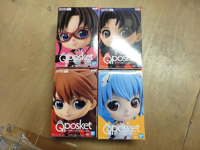 Amazon Qposket エヴァンゲリオン まとめ 式波 アスカ ラングレー 綾波レイ 葛城ミサト 真希波 マリ イラストリアスノーマルカラーver フィギュア ドール 通販