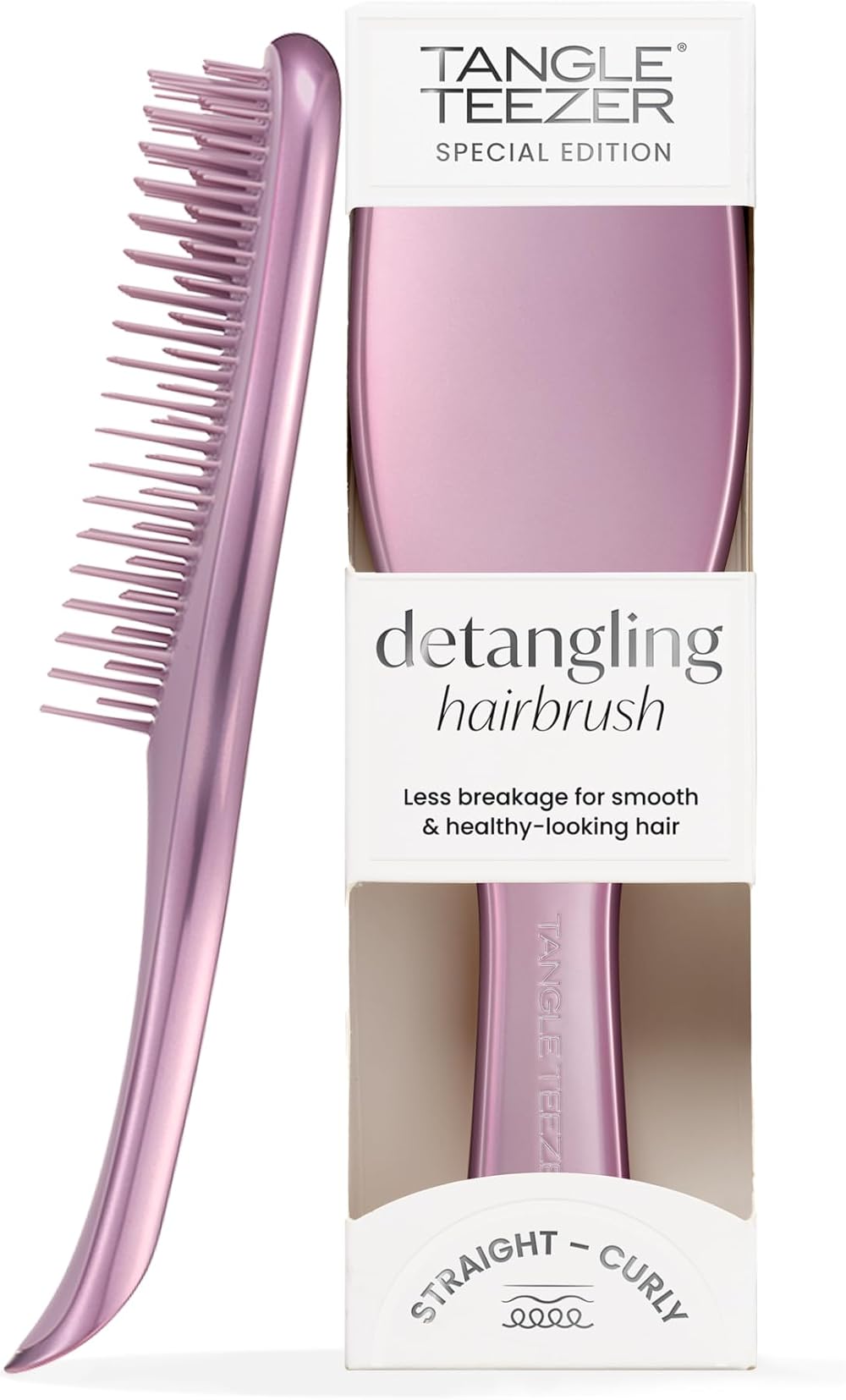 Tangle Teezer Ultimate Detangler Hairbrush Mauve Copper Chrome Finish