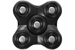 Groomie BaldiePro Cordless Bald Head Shavers for Men, Blade Refill 2.0 - Waterproof Head Shavers Replacement Head - Electric Hair Shaver & Head Razor for Bald Men, Men's Rotary Shaver for Smooth Shave