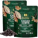 U Chocolate Organic 100% Dark Chocolate Chips – Just 1 ingredient – Fresh from our Farm – No sugar, No allergens, No additive