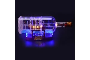 LIGHTAILING Light Set for (Ship in a Bottle) Building Blocks Model - Led Light kit Compatible with Lego 21313(NOT Included The Model)
