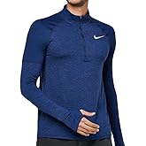 Nike Men's 1/2 Zip Element Running Top, Blue, XL Regular US