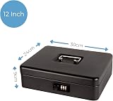 Cathedral Products 12 Inch Steel Cash Box with Combination Lock view 2