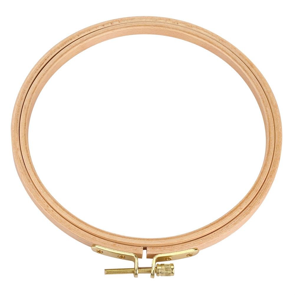 Hand Embroidery Hoop - Fashionable Wooden Circle Frame Tighten for C-ross Stitch Embroider Needle Arts DIY Multi-size Tool(15.5CM)