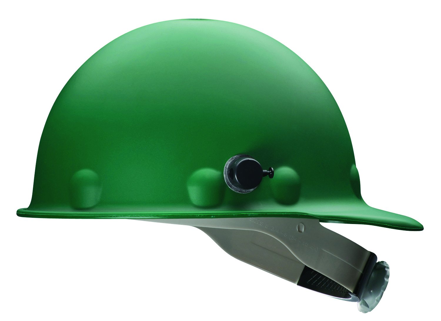 Fibre-Metal by Honeywell P2AQRW74A000 Super Eight Fiber Glass Cap Style Ratchet Hard Hat with Quick-Lok, Green