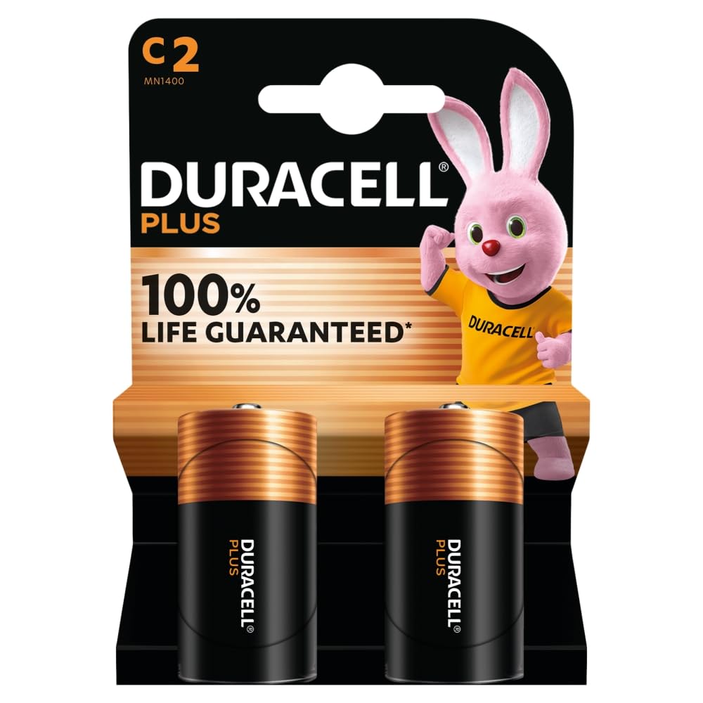 Duracell C Plus Power, Pack of 2