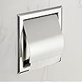 LUANT Recessed Paper Holder for Bathroom Storage, Toilet roll Holder, Stainless Steel, Polished Chrome