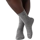 Wide Open Micro Crew Men's Merino Wool Socks - Everyday Wide Socks for Wide Feet