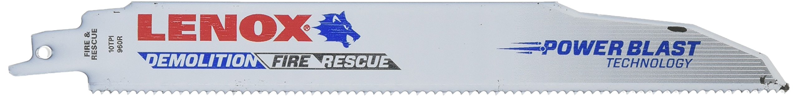 Lenox Tools 20372960R5 229 mm 10 TPI Bi-Metal Demolition Reciprocating Saw Blade (Pack of 5)