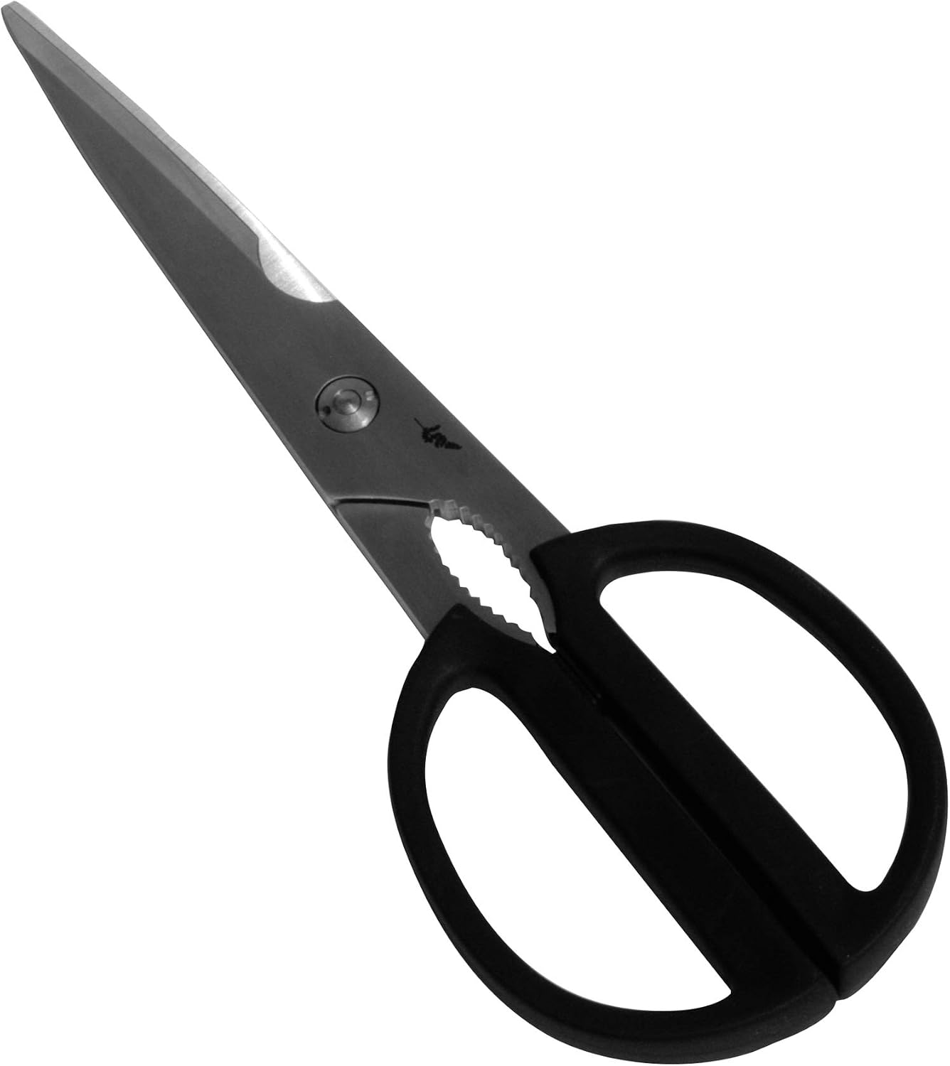 KAI Michel Bras Japanese Kitchen Scissors large, black with a total length of 23 cm, blade 14 cm
