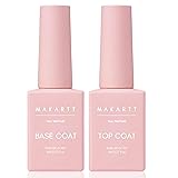 Makartt Gel Top Coat and Base Coat Kit: Clear Gloss