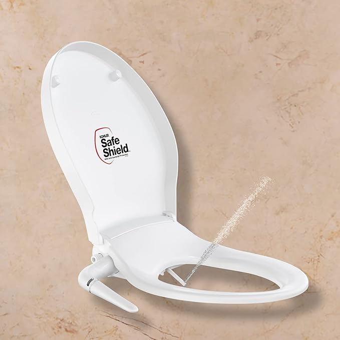 KOHLER PureClean Round Bidet Toilet Seat, with Self Cleaning Nozzle