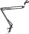 NEEWER Adjustable Microphone Suspension Boom Scissor Arm Stand, Compact Mic Stand Made of Durable Steel for Radio Broadcasting Studio, Voice-Over Sound Studio, Stages, and TV Stations