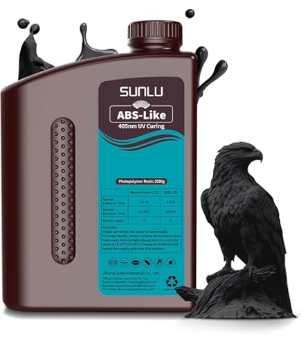 Resina Conjure Tough Per Stampanti 3D Chitu Systems - 1000g Nero, Alta Resistenza E Flessibilità - Foto 7