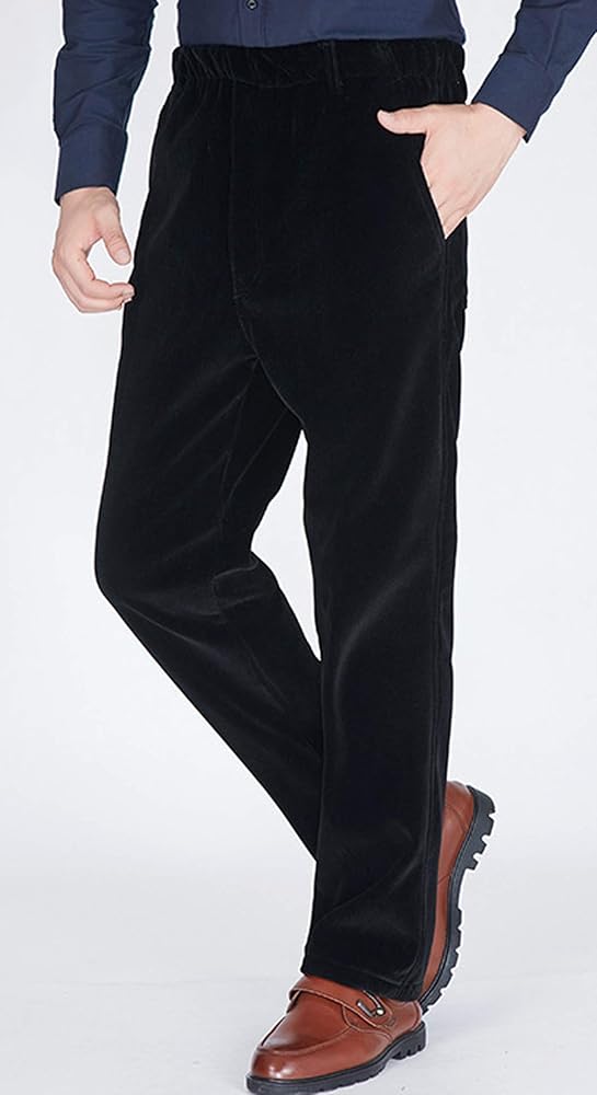 mens elastic waist corduroy pants