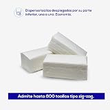 Jofel Z-Fold Paper Towel Dispenser White ABS Locking Lid Holds 600 Z-Fold Towels view 5