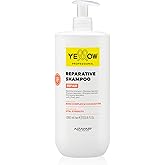 ALFAPARF MILANO Yellow Professional Repair Reparative Shampoo for Damaged Hair - Powered By Bond Complex & Cacao Butter - Designed For Vital Strength (33.8 fl oz / 1000ml)