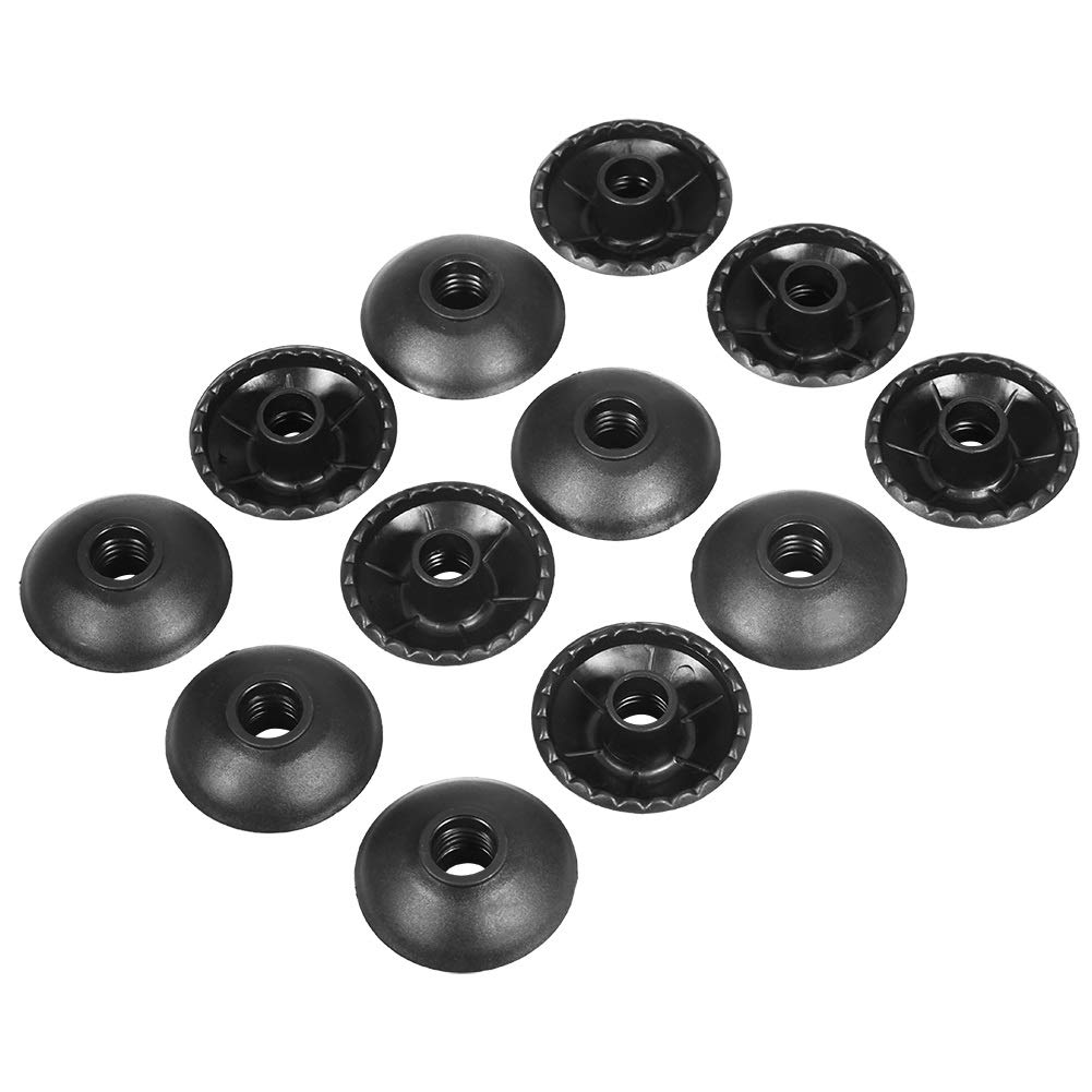 Starbun Hiking Protector - 54mm Black Round Replacement Hiking Snow Ski Mud Basket Pole Tip Trekking Pole Cap Stick Cap Cover Protector Outdoor Hiking(12pcs/pack)